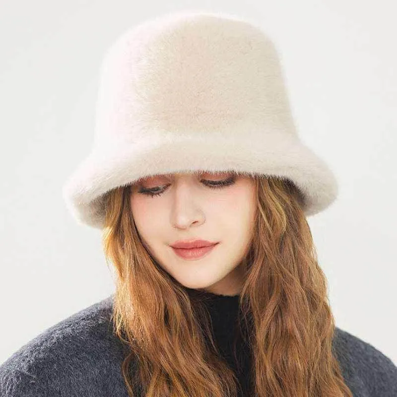 Fluffy Faux Fur Bucket Hats sold by CRAVE by Frederick Wilhelm product image thumbnail 2