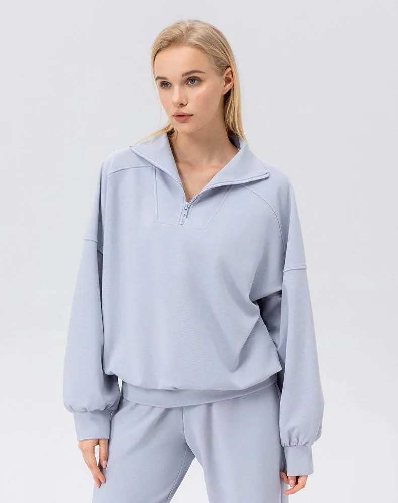 Zip Workout Hoodless Sweatshirt sold by CRAVE by Frederick Wilhelm