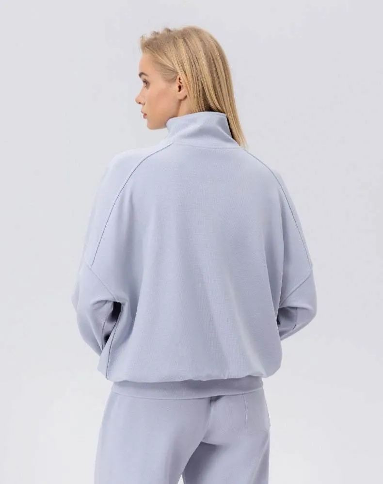 Zip Workout Hoodless Sweatshirt sold by CRAVE by Frederick Wilhelm product image thumbnail 2