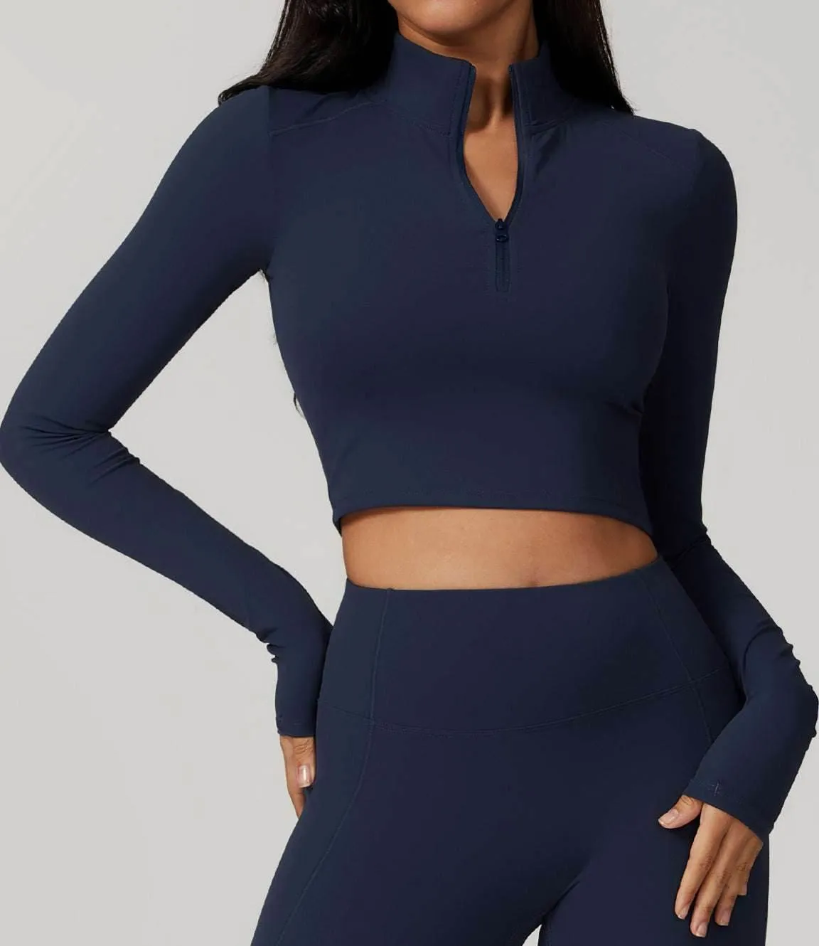 Zipper Yoga Long Sleeve T-Shirt sold by CRAVE by Frederick Wilhelm product image thumbnail 5