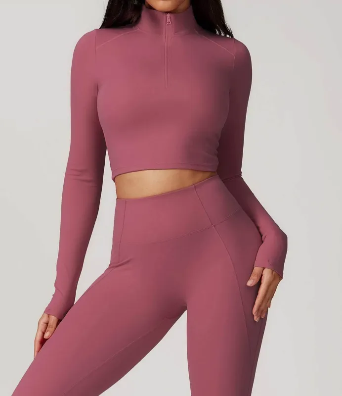 Zipper Yoga Long Sleeve T-Shirt sold by CRAVE by Frederick Wilhelm