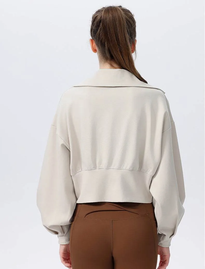 Casual Loose Sports Jacket with High Collar and Zipper sold by CRAVE by Frederick Wilhelm product image thumbnail 2