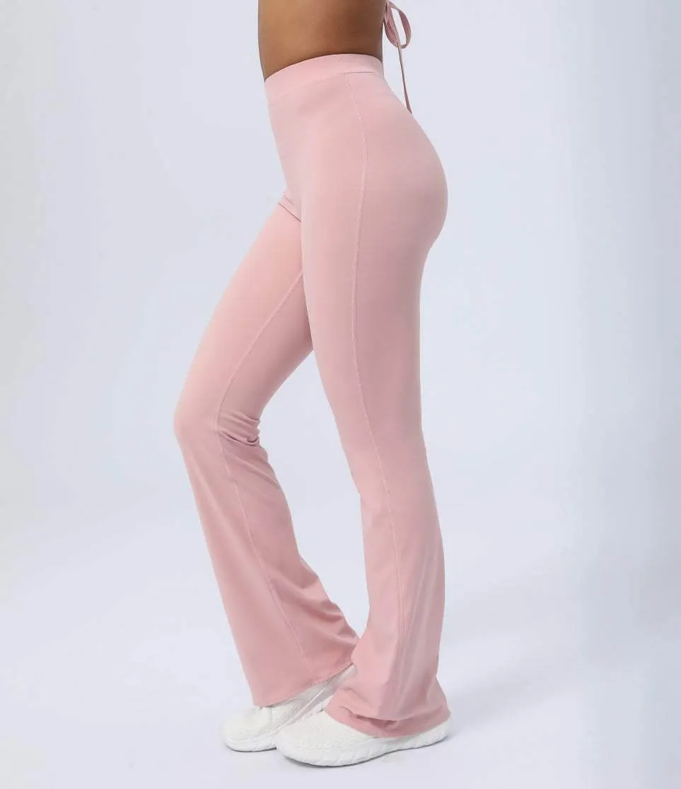 Butt Lifting Flared Leg Workout Pants sold by CRAVE by Frederick Wilhelm product image thumbnail 4