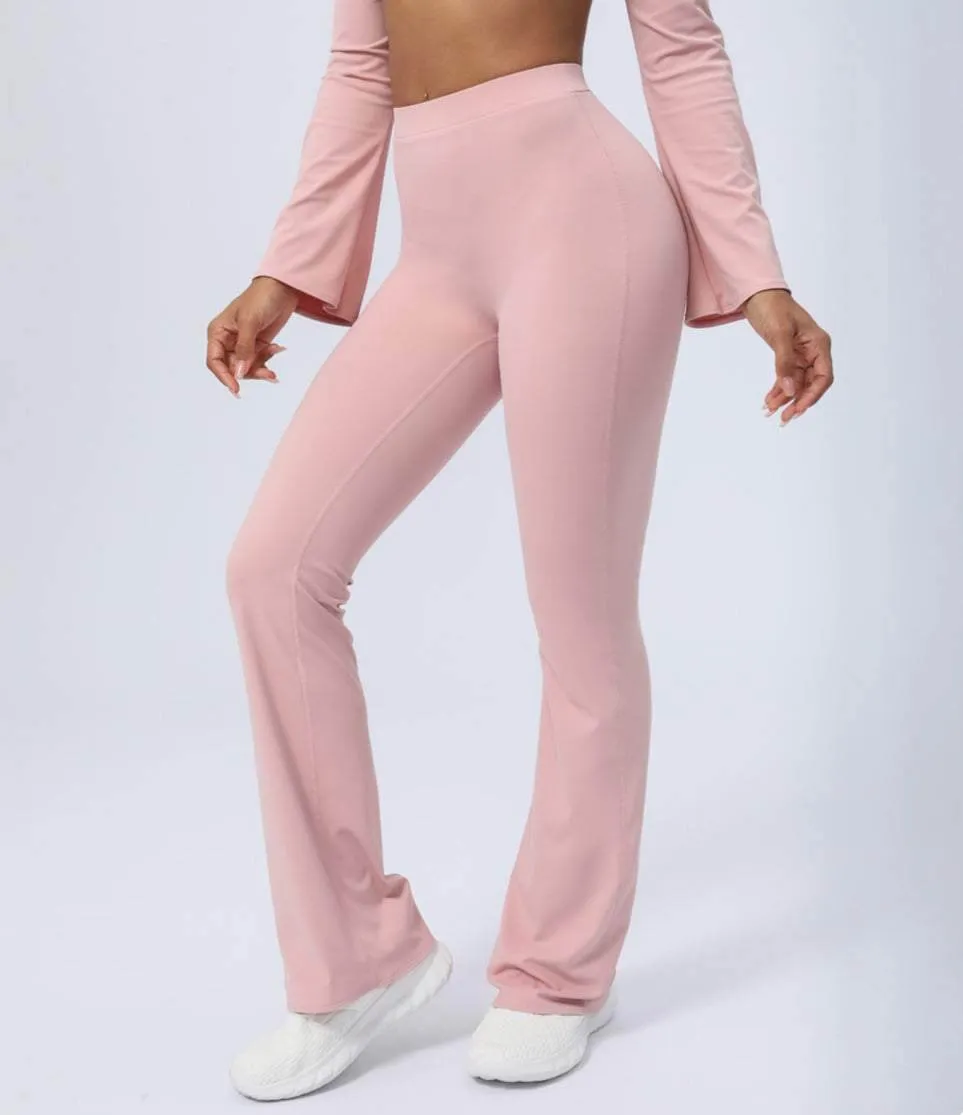 Butt Lifting Flared Leg Workout Pants sold by CRAVE by Frederick Wilhelm product image thumbnail 3