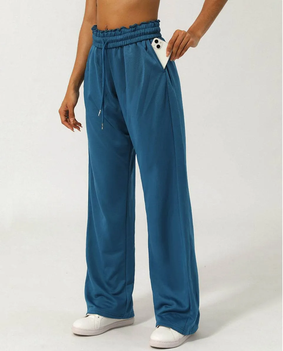 Women Elastic High-Waist Wide Leg Sweatpants sold by CRAVE by Frederick Wilhelm product image thumbnail 4