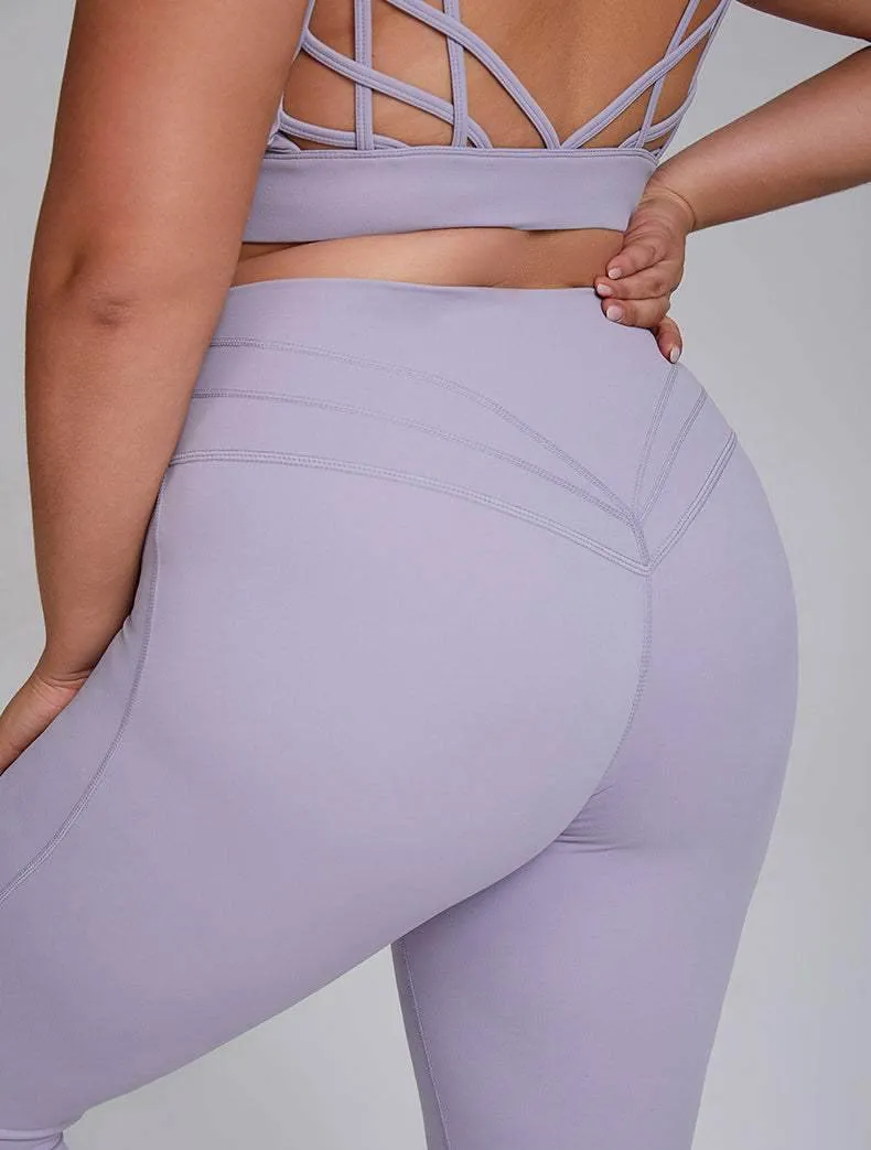Plus Size Butt Lifting Yoga Leggings for Women sold by CRAVE by Frederick Wilhelm product image thumbnail 3