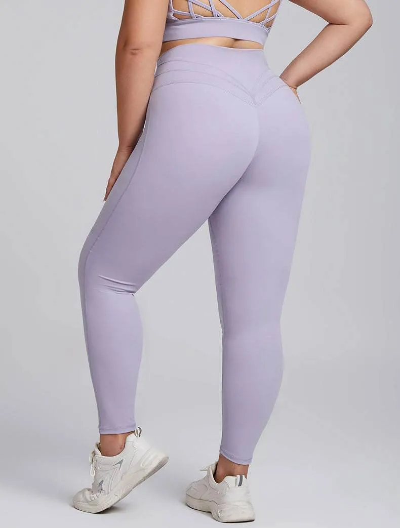 Plus Size Butt Lifting Yoga Leggings for Women sold by CRAVE by Frederick Wilhelm product image thumbnail 2