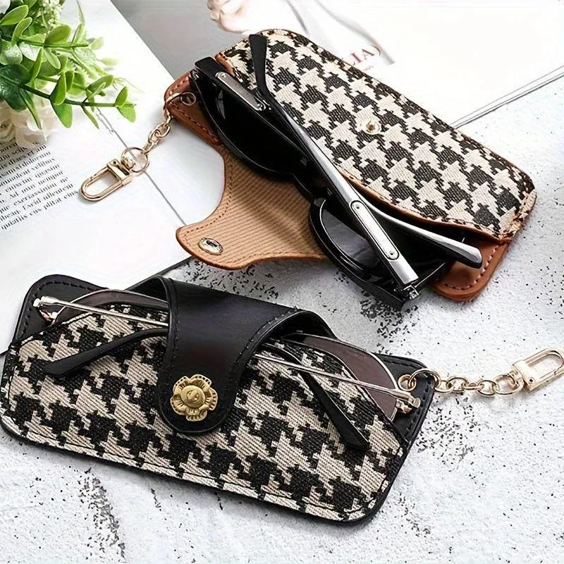 Houndstooth Pattern Design Sunglass Bag sold by CRAVE by Frederick Wilhelm