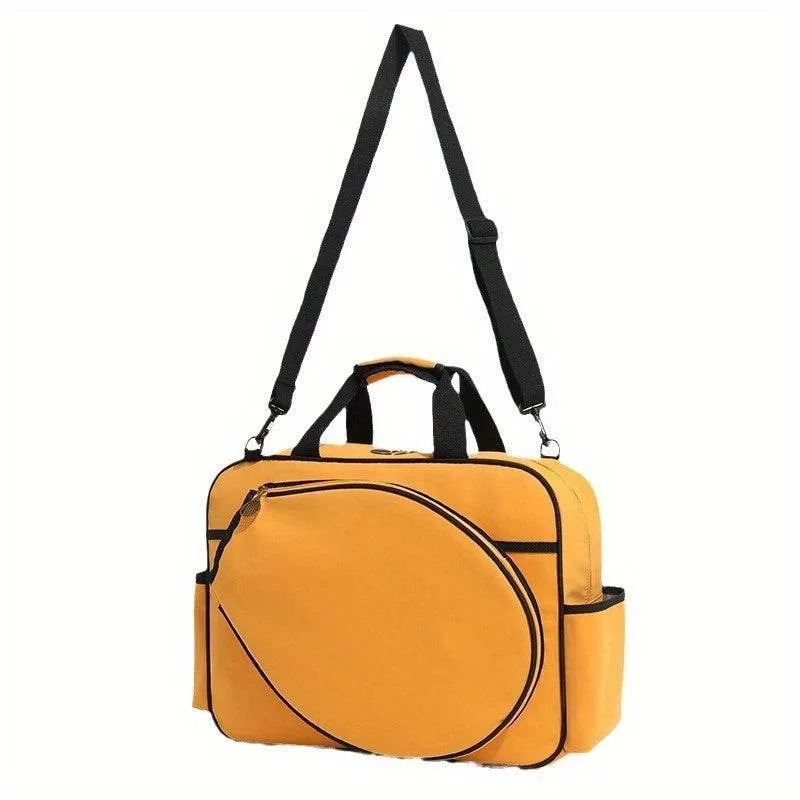 Canvas Tennis Shoulder Bag Pickleball Tote Handbag sold by CRAVE by Frederick Wilhelm product image thumbnail 5