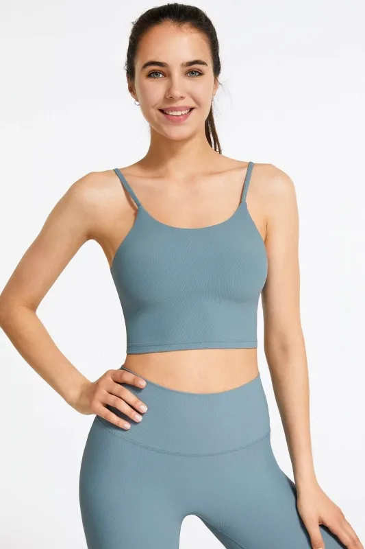 Ribbed Spaghetti Strap Cropped Camisole sold by CRAVE by Frederick Wilhelm