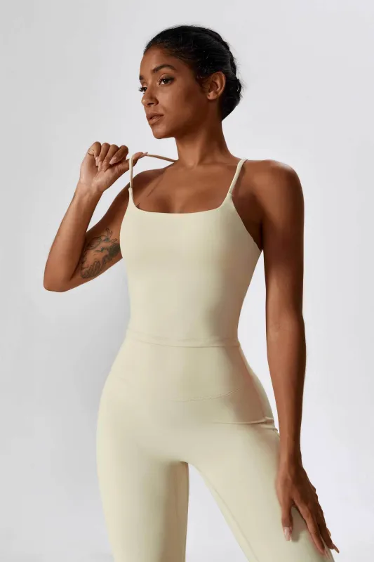 Square Neck Crossover Strap Tank Top sold by CRAVE by Frederick Wilhelm