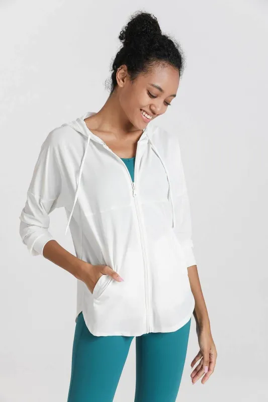 Sun Protection Full-Zip Hooded Jacket sold by CRAVE by Frederick Wilhelm