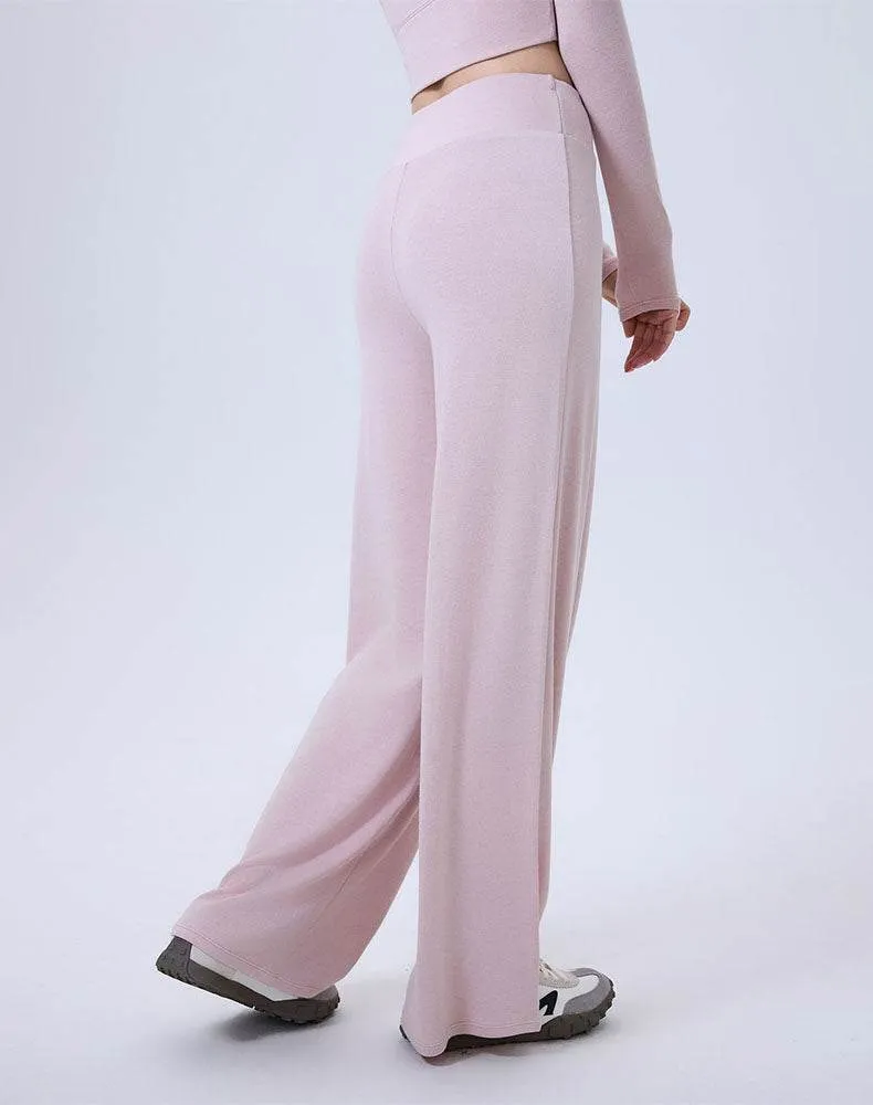 High Waist Wide Leg Pants Lounge Sweatpants with Drawstring sold by CRAVE by Frederick Wilhelm product image thumbnail 3