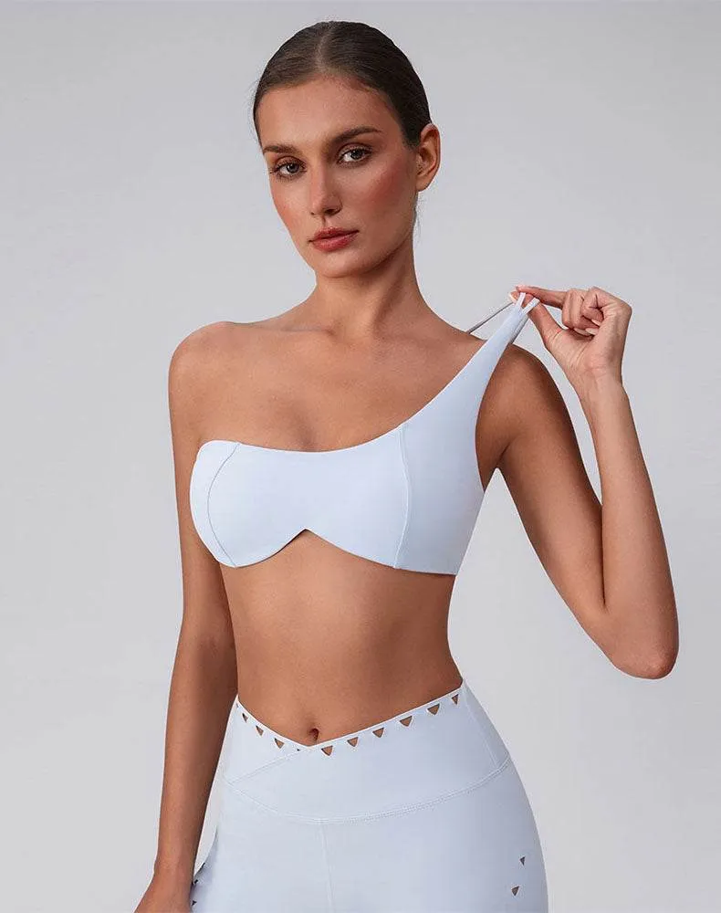 Asymmetric One Shoulder Backless Sports Bra sold by CRAVE by Frederick Wilhelm product image thumbnail 4