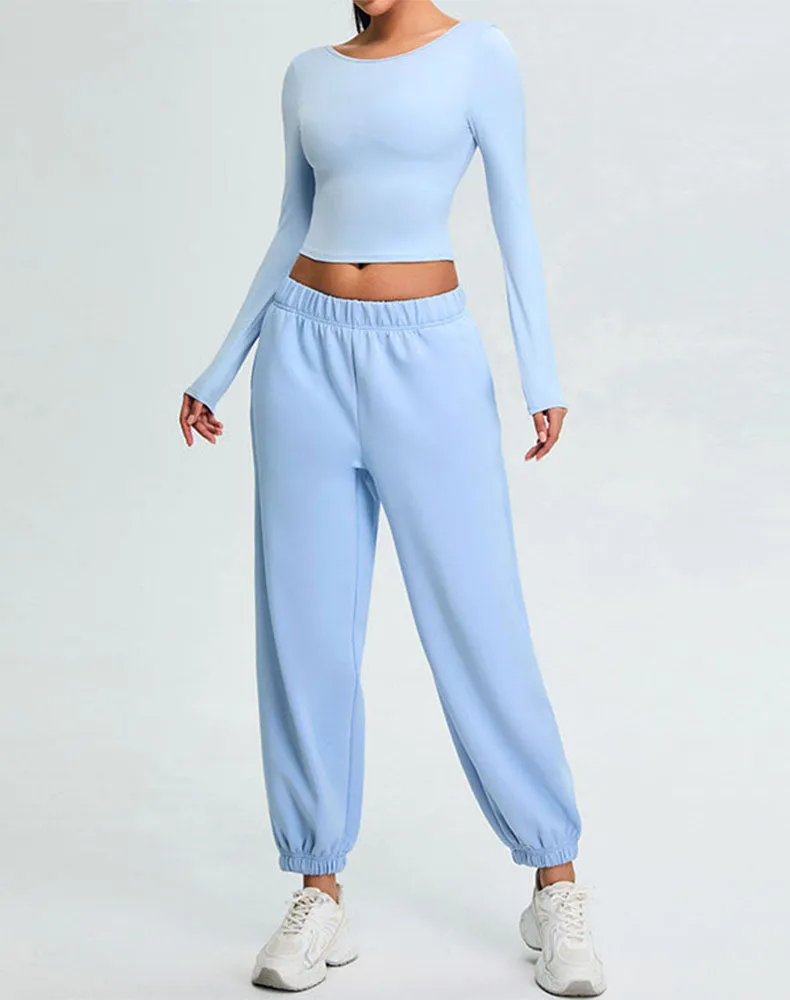 Activewear Set with U-Shaped Back Top and Sweatpant sold by CRAVE by Frederick Wilhelm product image thumbnail 3