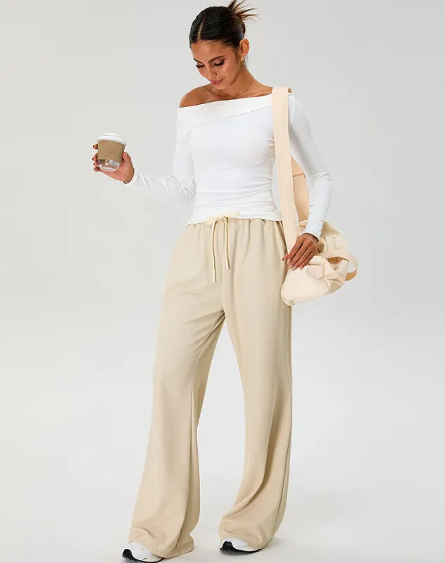 Activewear Set with Asymmetrical Shoulder Top and Sweatpant sold by CRAVE by Frederick Wilhelm