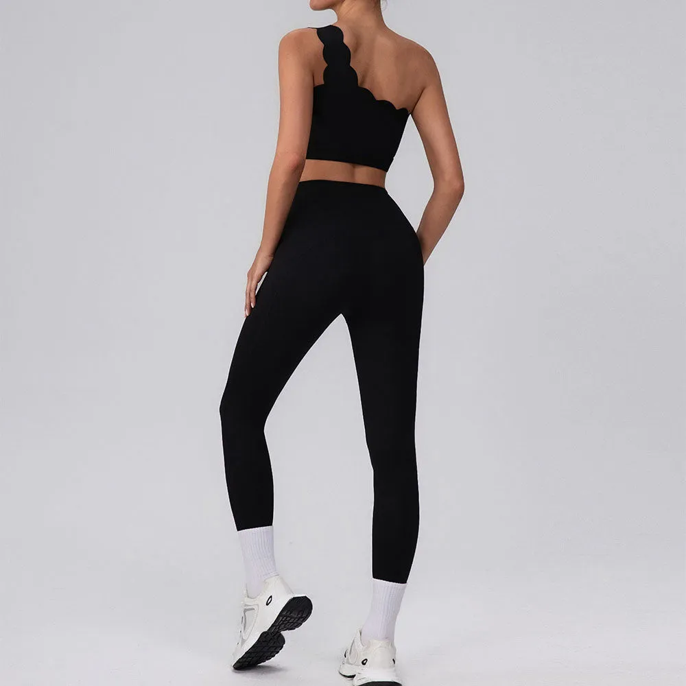 Activewear Sets with One Shoulder Sports Bra and Leggings sold by CRAVE by Frederick Wilhelm product image thumbnail 3