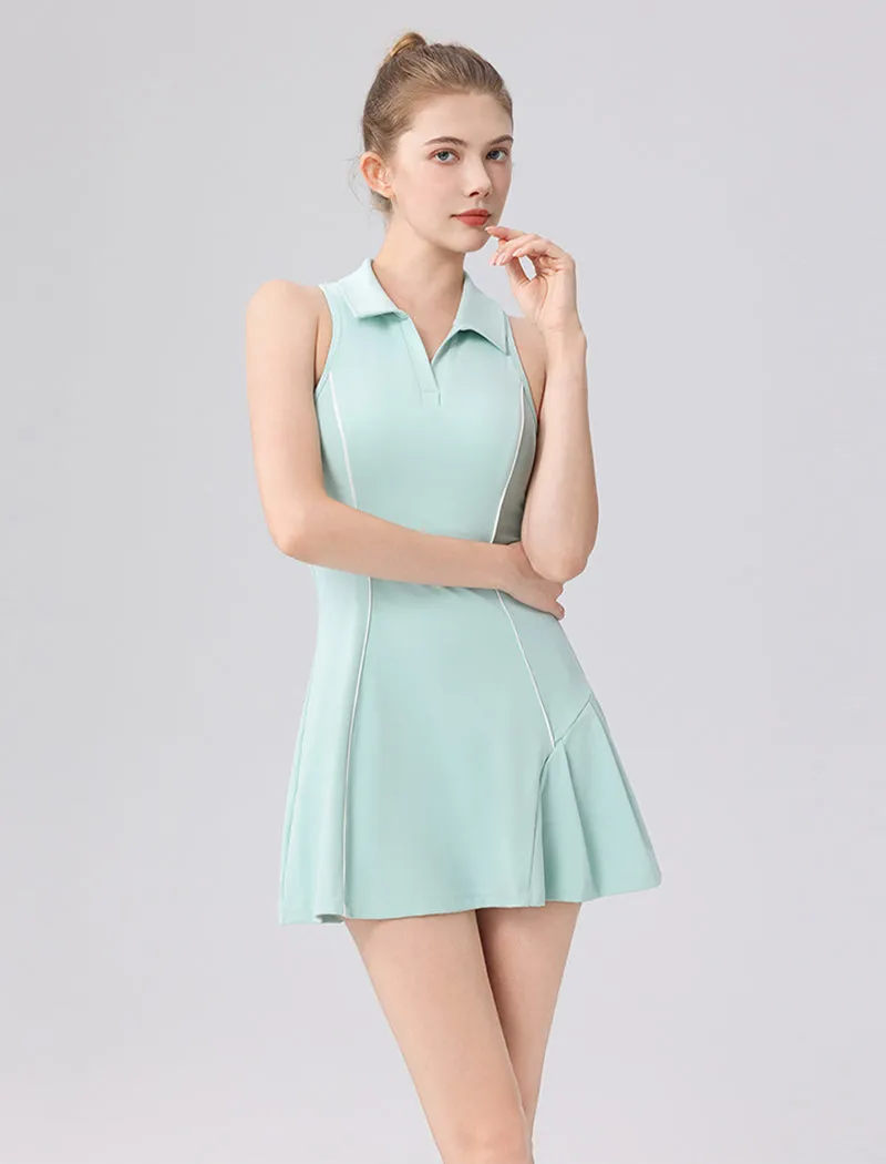 Tennis Golf Dresses Sleeveless Athletic Dress with Shorts sold by CRAVE by Frederick Wilhelm product image thumbnail 2