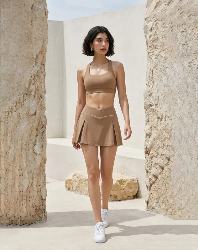 Athletic Tennis Set with Racerback Sports Bra and Golf Skirt made by CRAVE by Frederick Wilhelm