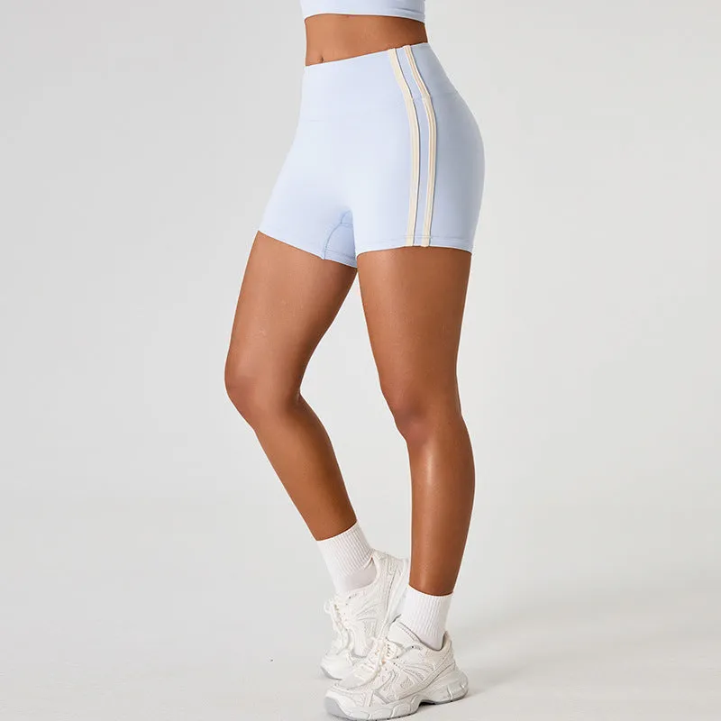 High Waist Workout Biker Shorts Color Block Sport Yoga Short sold by CRAVE by Frederick Wilhelm product image thumbnail 4