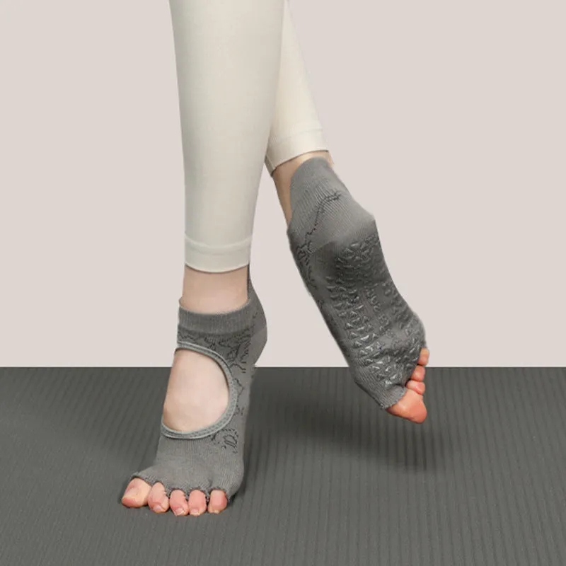 Grip Short Athletic Socks Non-Slip Five-Toe Yoga Socks made by CRAVE by Frederick Wilhelm