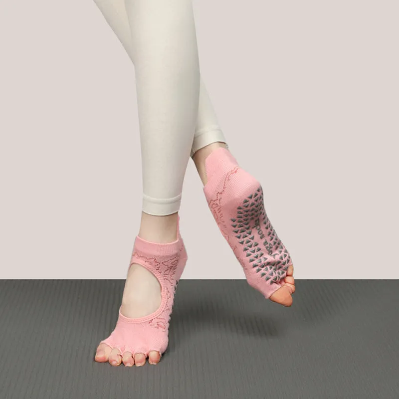 Grip Short Athletic Socks Non-Slip Five-Toe Yoga Socks sold by CRAVE by Frederick Wilhelm product image thumbnail 4