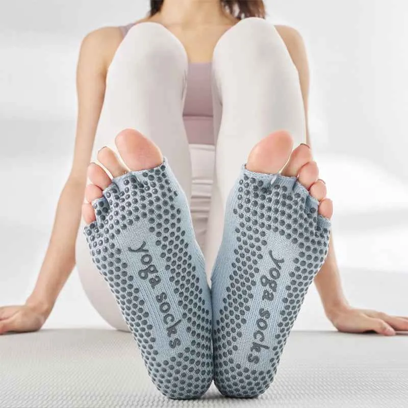 Non Slip Yoga Socks Fingerless Pilate Socks with Grips made by CRAVE by Frederick Wilhelm
