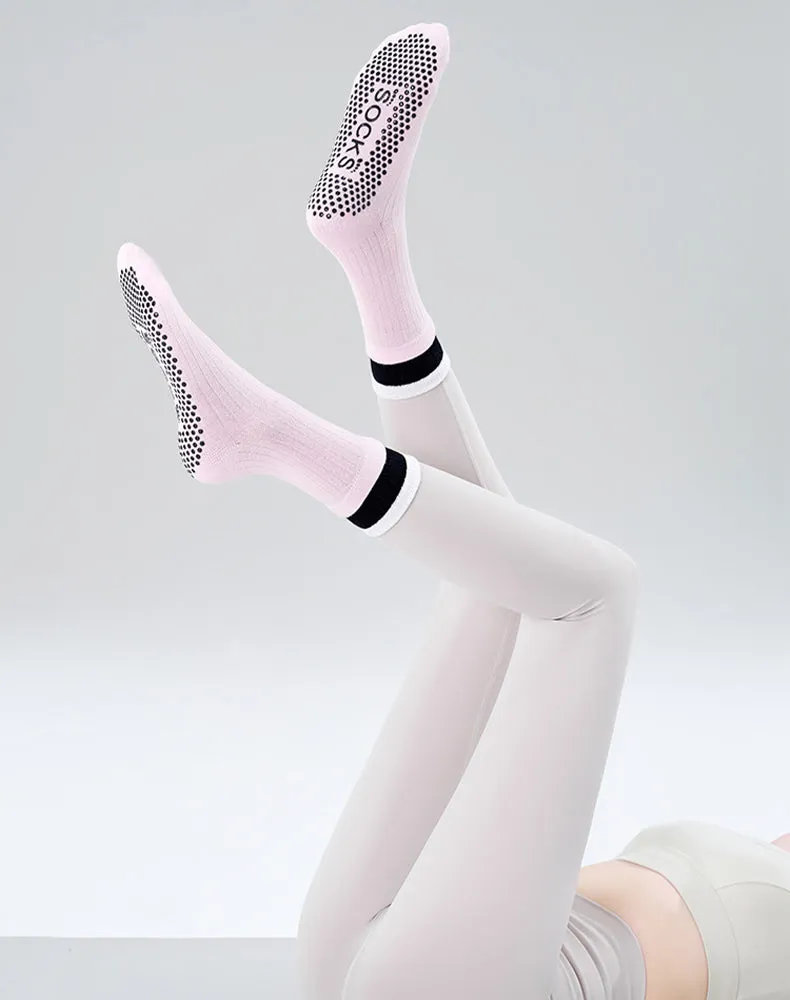Non Slip Yoga Pilates Socks with Grips sold by CRAVE by Frederick Wilhelm product image thumbnail 2