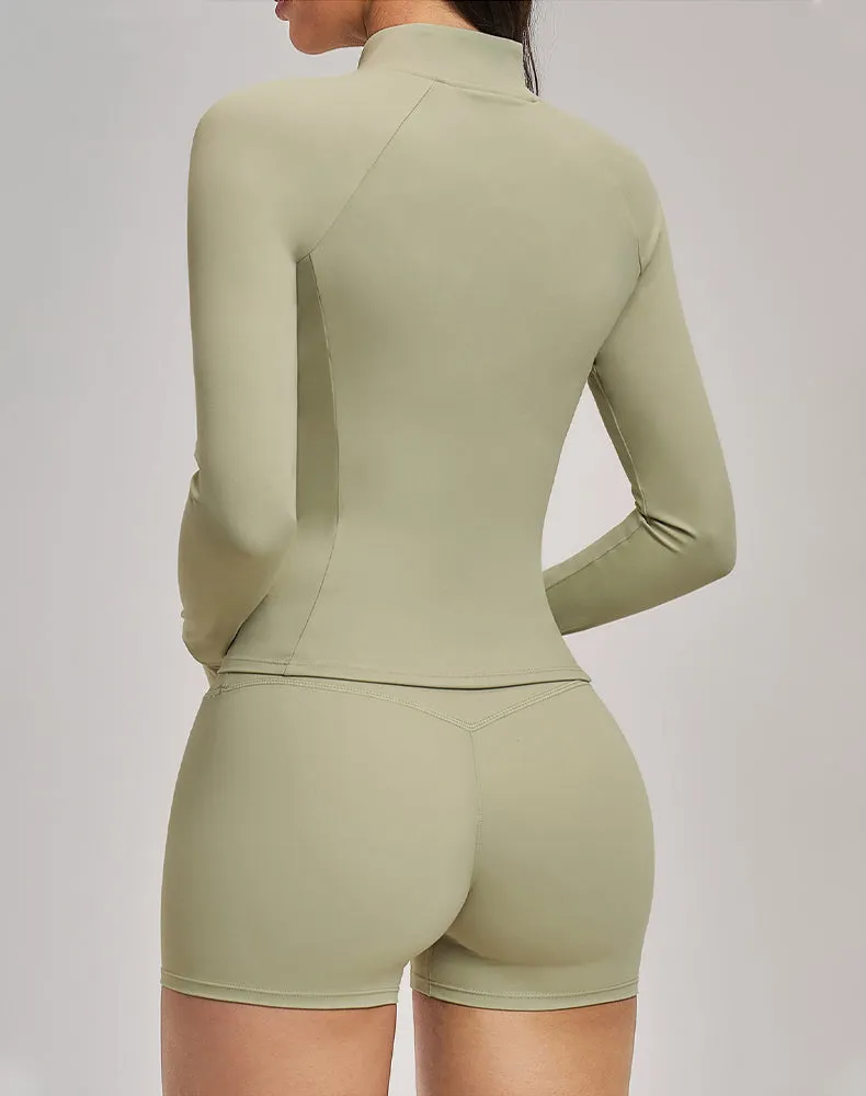 Cropped Athletic Jacket with Pockets and Thumb Holes sold by CRAVE by Frederick Wilhelm product image thumbnail 5