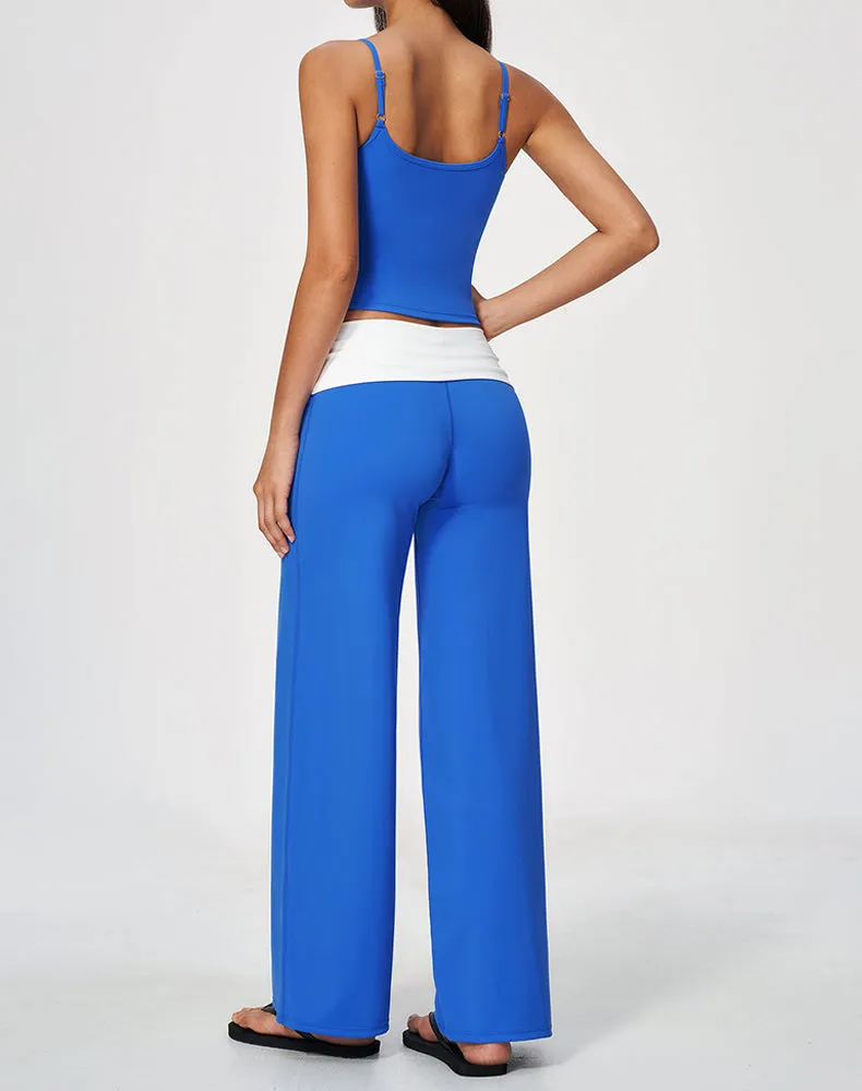 2 Piece Tank Top and Flare Pant Pilates Outfit Sets sold by CRAVE by Frederick Wilhelm product image thumbnail 3