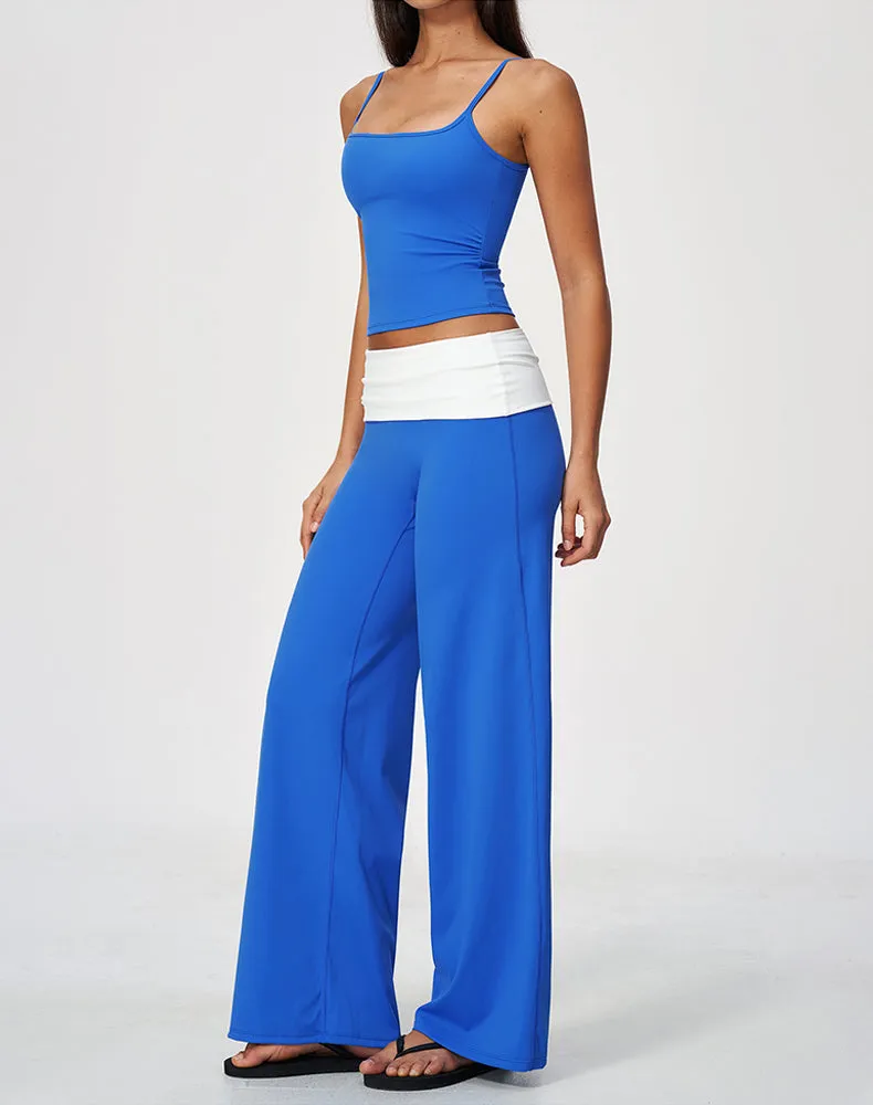 2 Piece Tank Top and Flare Pant Pilates Outfit Sets sold by CRAVE by Frederick Wilhelm product image thumbnail 2