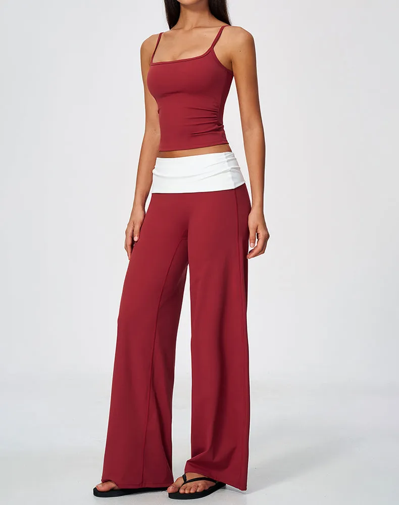2 Piece Tank Top and Flare Pant Pilates Outfit Sets sold by CRAVE by Frederick Wilhelm product image thumbnail 5