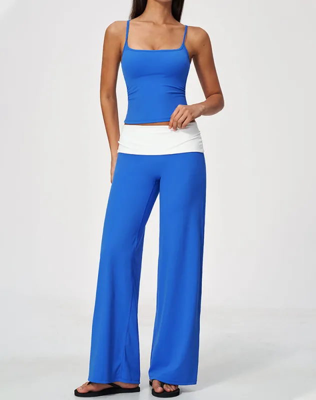 2 Piece Tank Top and Flare Pant Pilates Outfit Sets made by CRAVE by Frederick Wilhelm