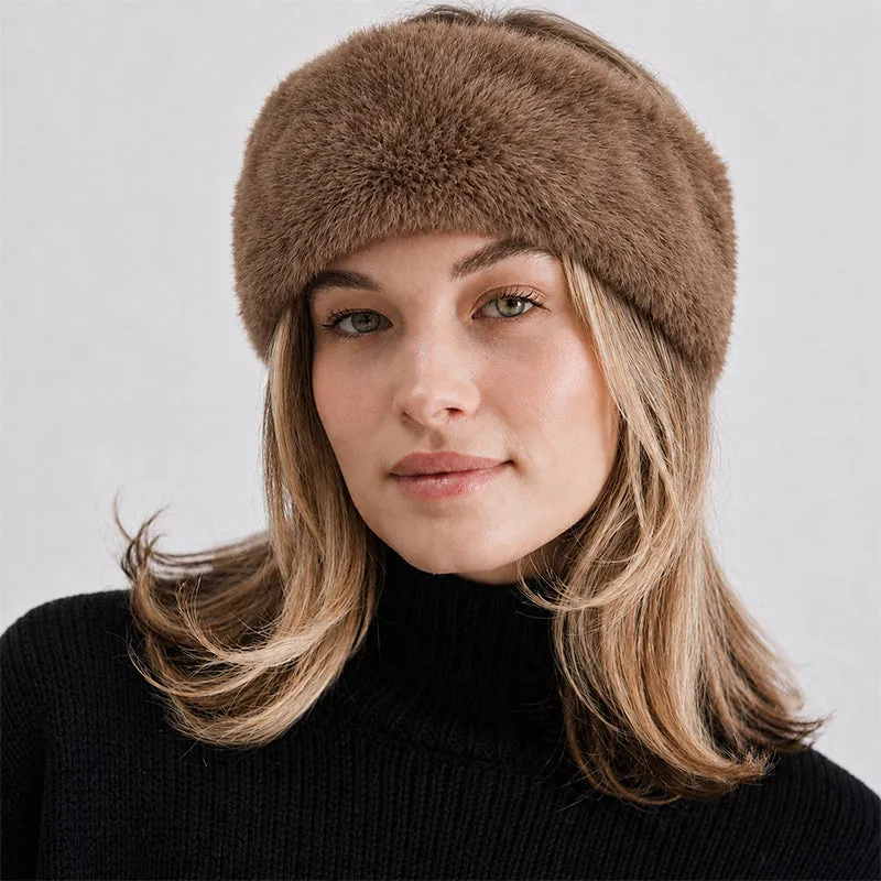 Faux Fur Winter Sports Wide Headband made by CRAVE by Frederick Wilhelm