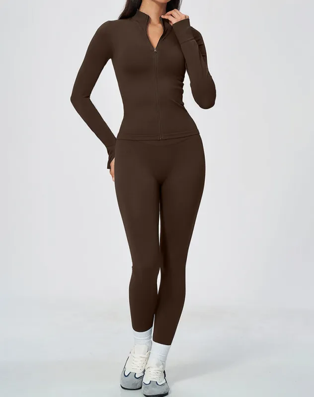 2-Piece Athletic Set Zip Jacket and Leggings made by CRAVE by Frederick Wilhelm