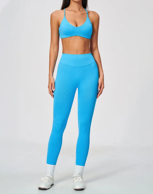 2-Piece Athletic Set Ribbed Sports Bra and Leggings made by CRAVE by Frederick Wilhelm