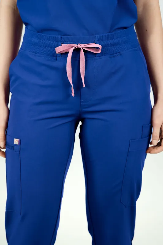 Jasmine Cargo Women's Galaxy Blue Scrub Pants sold by Create Amor