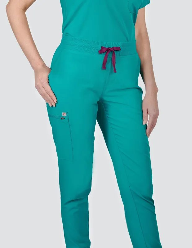 Daisy Classic Women's Teal Scrub Pants sold by Create Amor