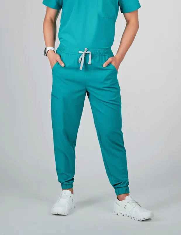 Aspen Jogger Men's Teal Scrub Pants sold by Create Amor