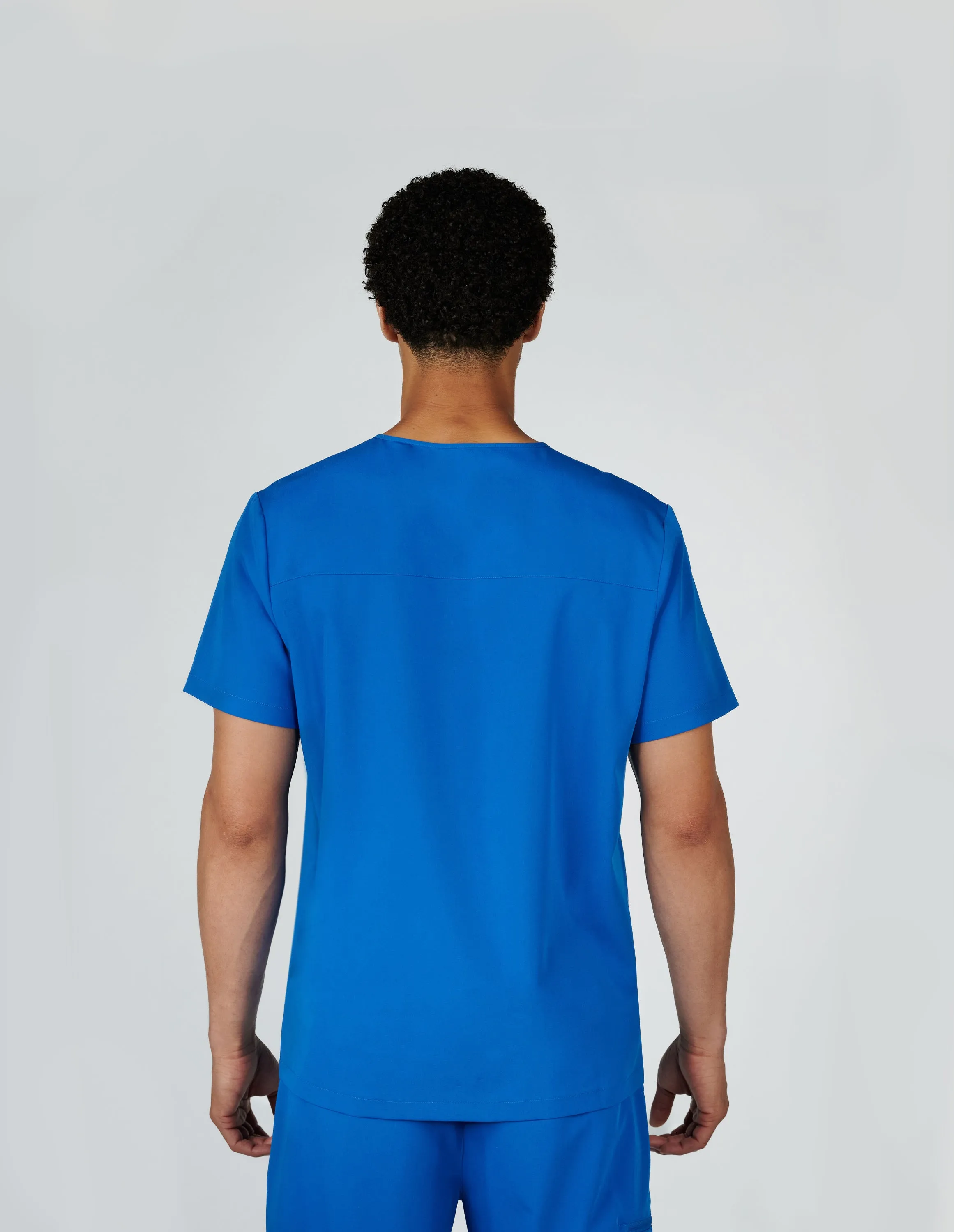 Venice Three-Pocket Mens Royal Blue Scrub Top sold by Create Amor product image thumbnail 2