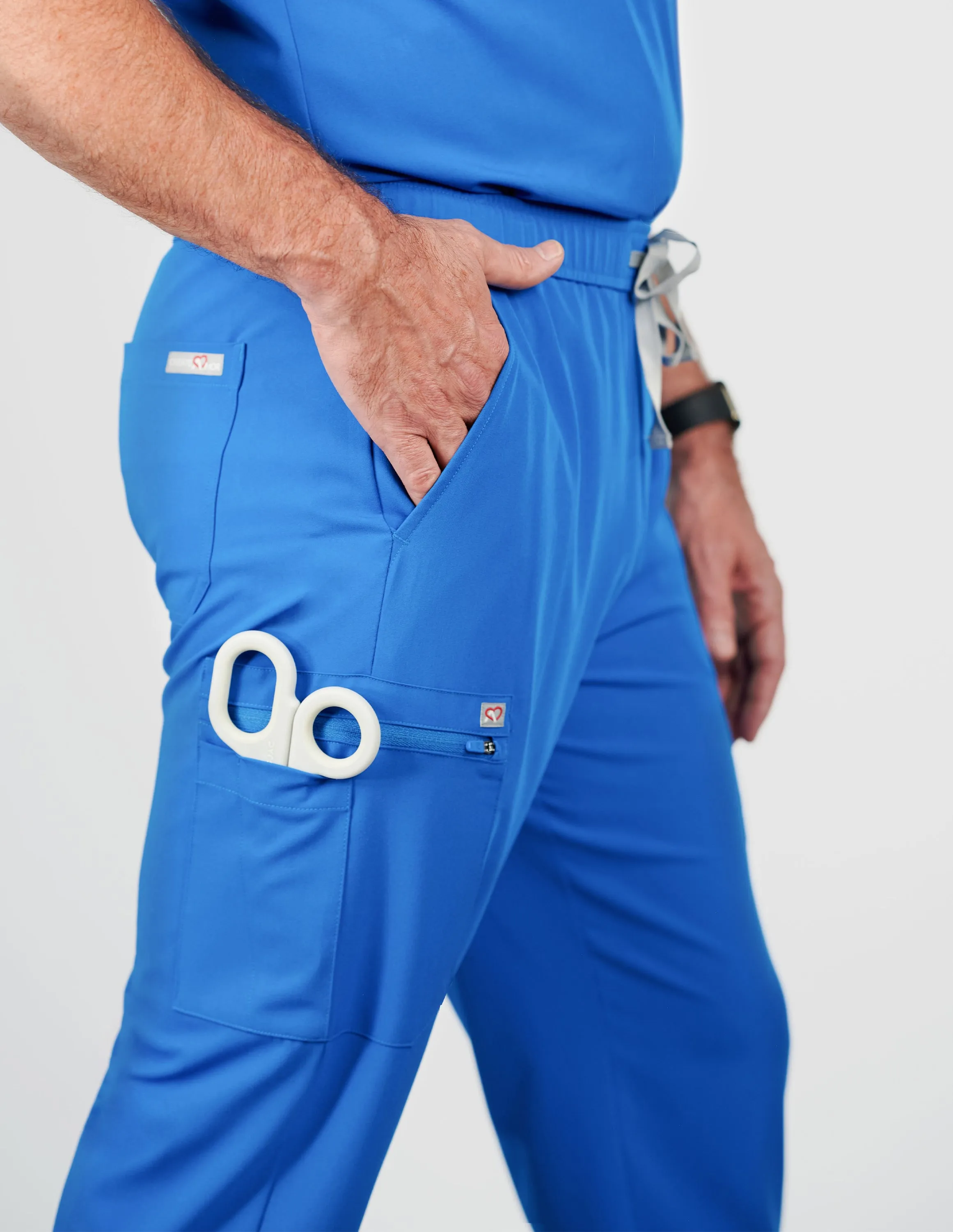 Prague Cargo Men's Royal Blue Scrub Pants sold by Create Amor