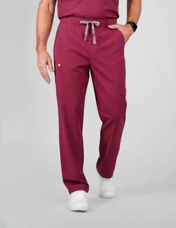 Prague Cargo Men's Maroon Scrub Pants sold by Create Amor