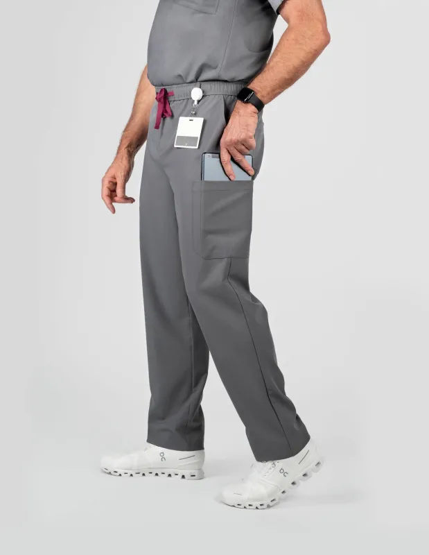 Prague Cargo Men's Charcoal Scrub Pants sold by Create Amor
