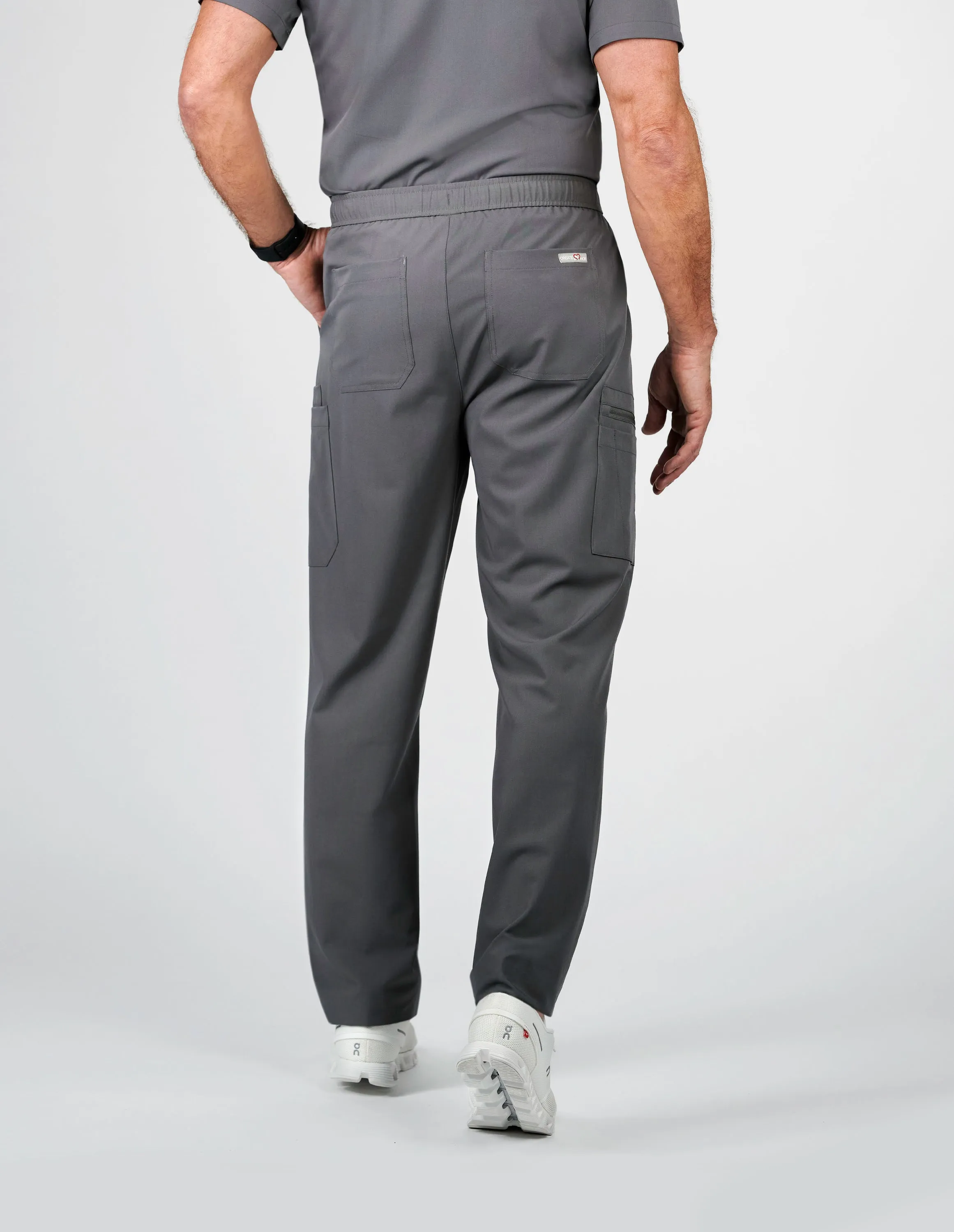 Prague Cargo Men's Charcoal Scrub Pants sold by Create Amor product image thumbnail 2