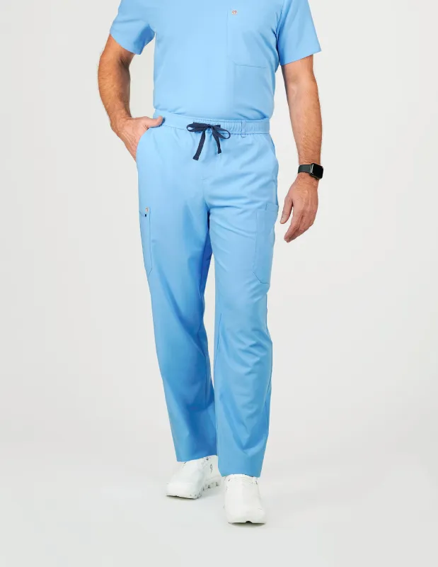 Prague Cargo Men's Ceil Blue Scrub Pants sold by Create Amor