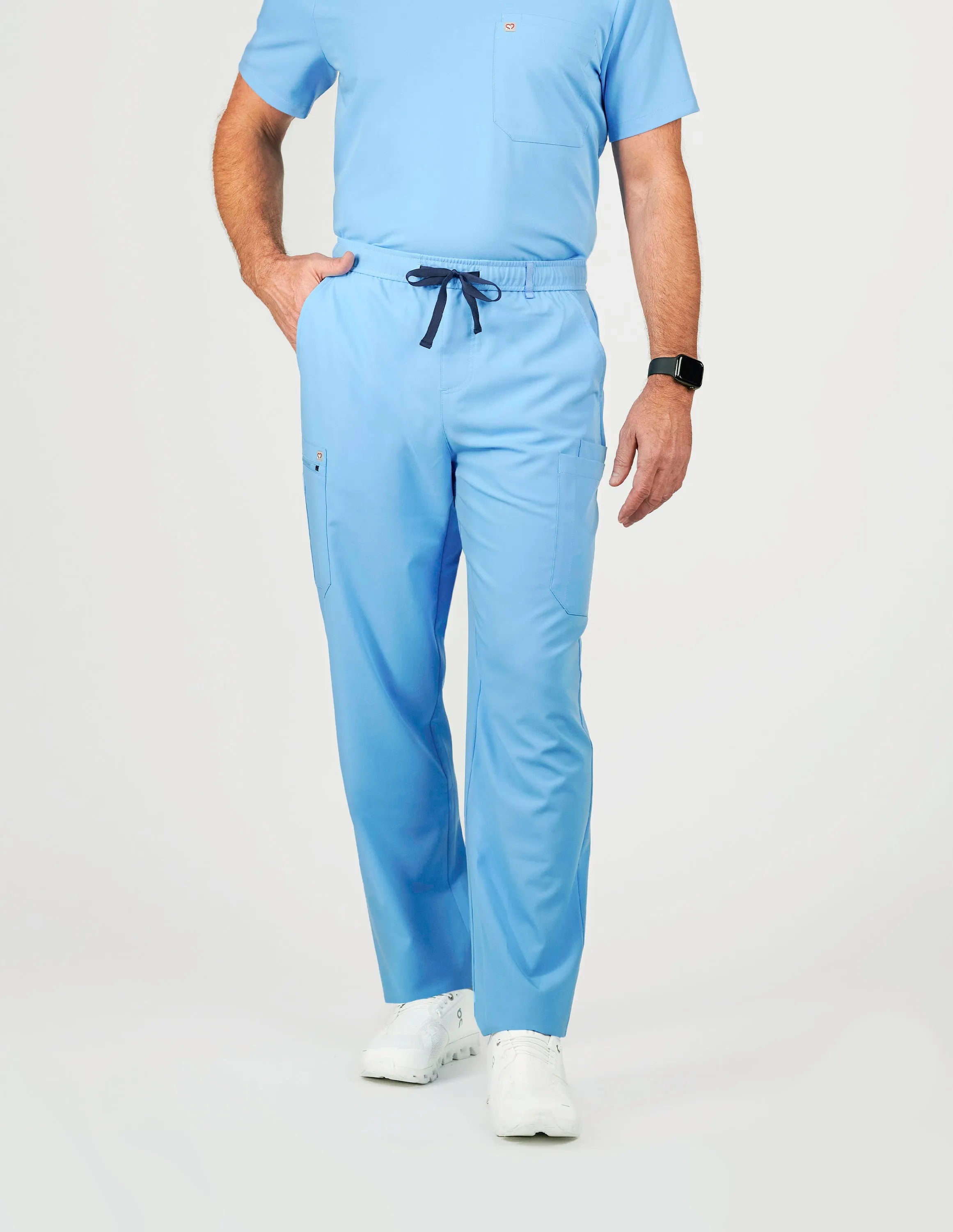 Prague Cargo Men's Ceil Blue Scrub Pants sold by Create Amor