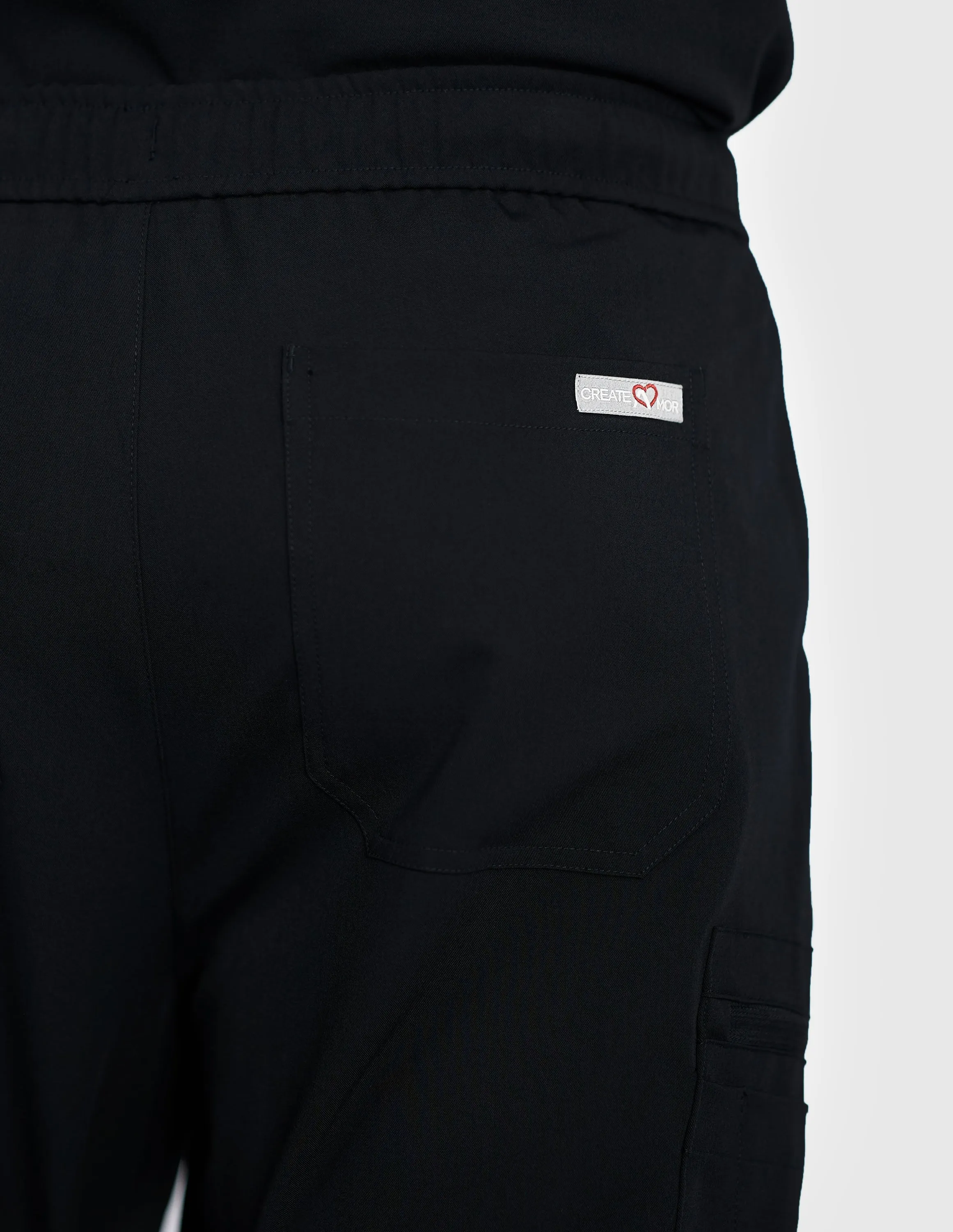 Prague Cargo Men's Black Scrub Pants sold by Create Amor product image thumbnail 5
