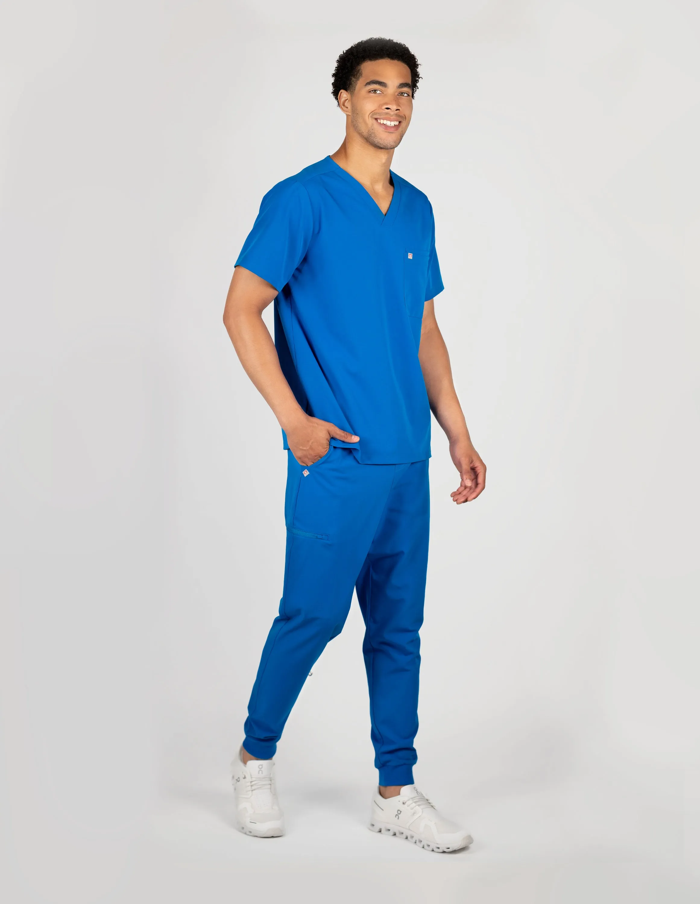 Kyoto Jogger Men's Royal Blue Scrub Pants sold by Create Amor product image thumbnail 2