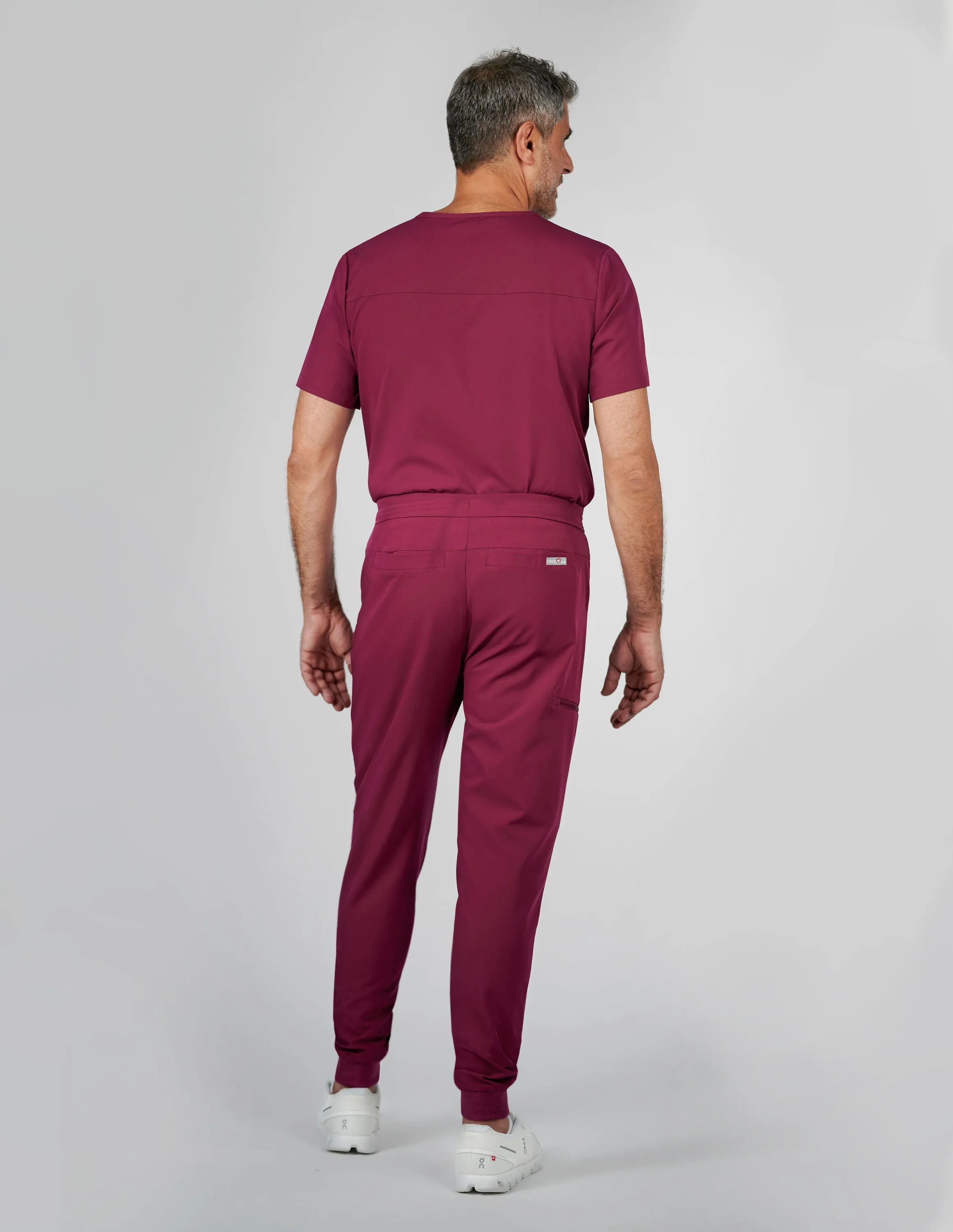Kyoto Jogger Men's Maroon Scrub Pants sold by Create Amor product image thumbnail 3