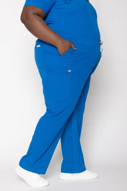 Jasmine Cargo Women's Royal Blue Scrub Pants sold by Create Amor